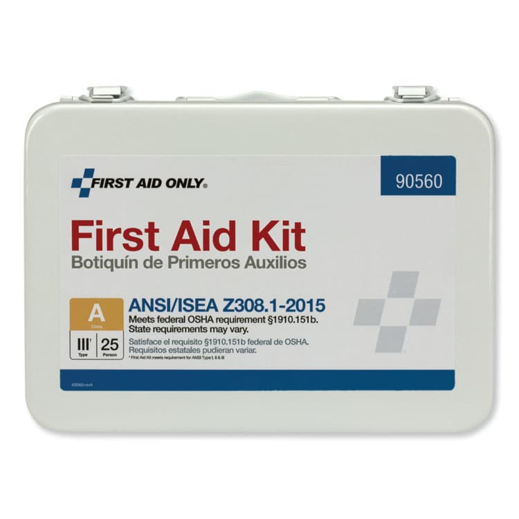 FIRST AID ONLY, . ANSI Class A Bulk First Aid Kit, 89 Pieces, Metal Case (FAO90560) thumbnail 3