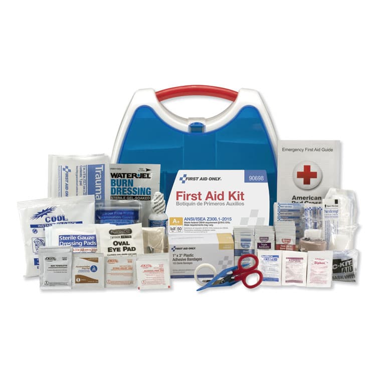 FIRST AID ONLY, . ANSI A+ 2015 ReadyCare First Aid Kit for Up to 50 People, 238 Pieces, Plastic Case (FAO90698)
