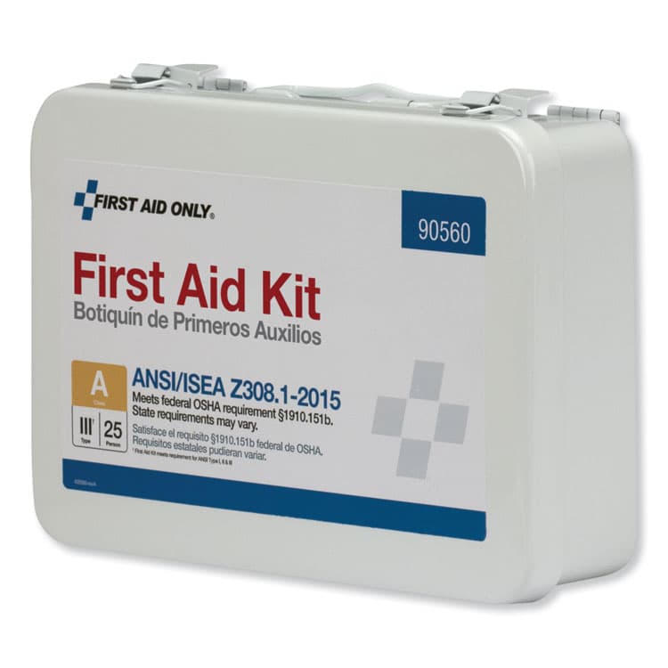 FIRST AID ONLY, . ANSI Class A Bulk First Aid Kit, 89 Pieces, Metal Case (FAO90560) thumbnail 2