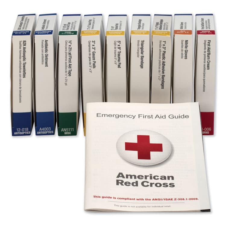 FIRST AID ONLY, . ANSI Compliant First Aid Kit Refill for 10 Unit First Aid Kit, 65 Pieces (FAO740010)