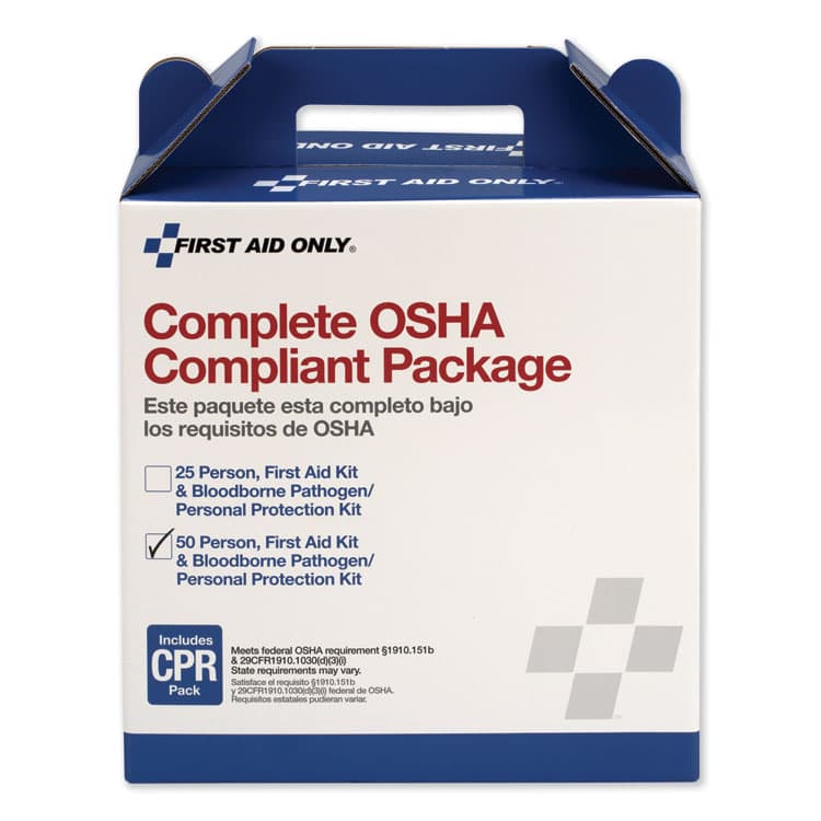 FIRST AID ONLY, . First Aid Kit for 50 People, 229 Pieces, ANSI/OSHA Compliant, Plastic Case (FAO228CP) thumbnail 2