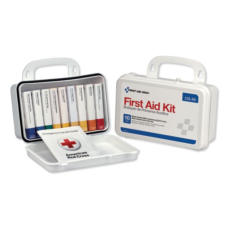 FIRST AID ONLY, . ANSI-Compliant First Aid Kit, 64 Pieces, Plastic Case (FAO238AN)