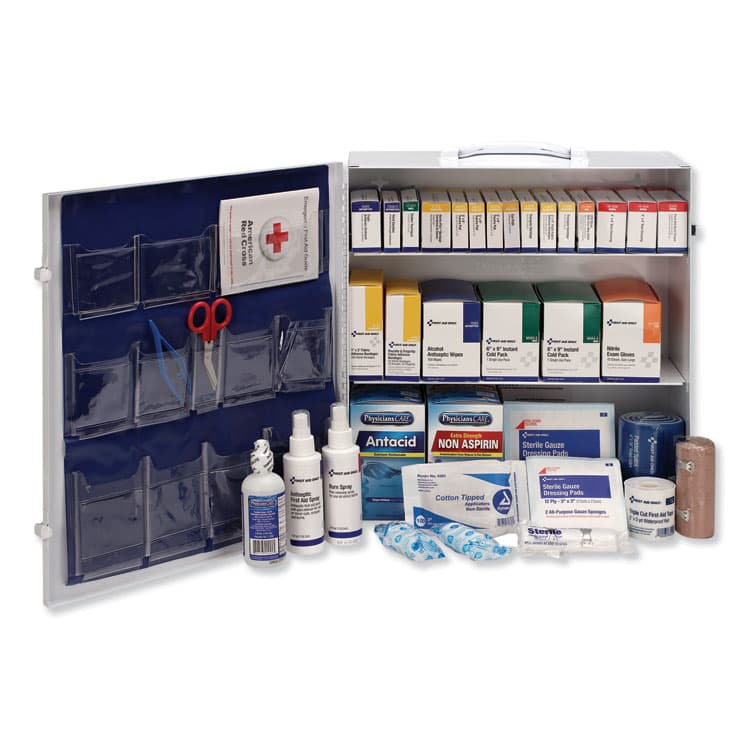 FIRST AID ONLY, . ANSI 2015 Compliant Industrial First Aid Kit for Up to 100 People, 676 Pieces, Metal Case (FAO90575) thumbnail 2