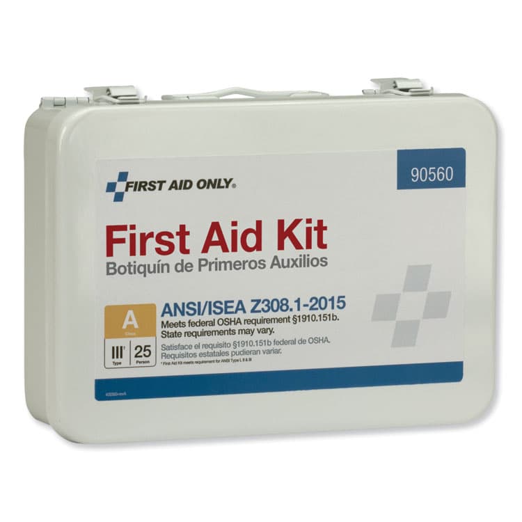 FIRST AID ONLY, . ANSI Class A Bulk First Aid Kit, 89 Pieces, Metal Case (FAO90560) thumbnail 4