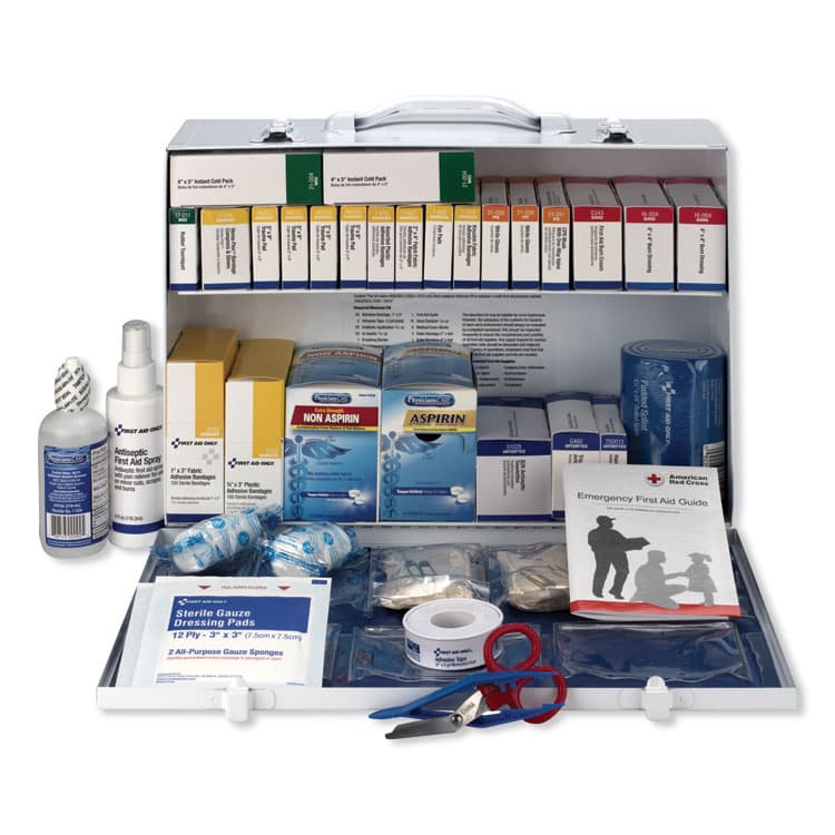 FIRST AID ONLY, . ANSI 2015 Compliant Industrial First Aid Kit for Up to 75 People, 446 Pieces, Metal Case (FAO90573) thumbnail 2