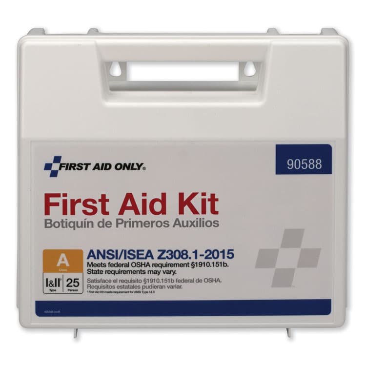 FIRST AID ONLY, . Bulk ANSI 2015 Compliant First Aid Kit, 89 Pieces, Plastic Case (FAO90588) thumbnail 3