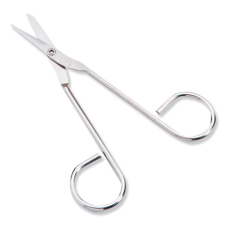 FIRST AID ONLY, . Scissors, 4.5" Long, Straight Nickel Handle (FAOFAE6004) thumbnail 2