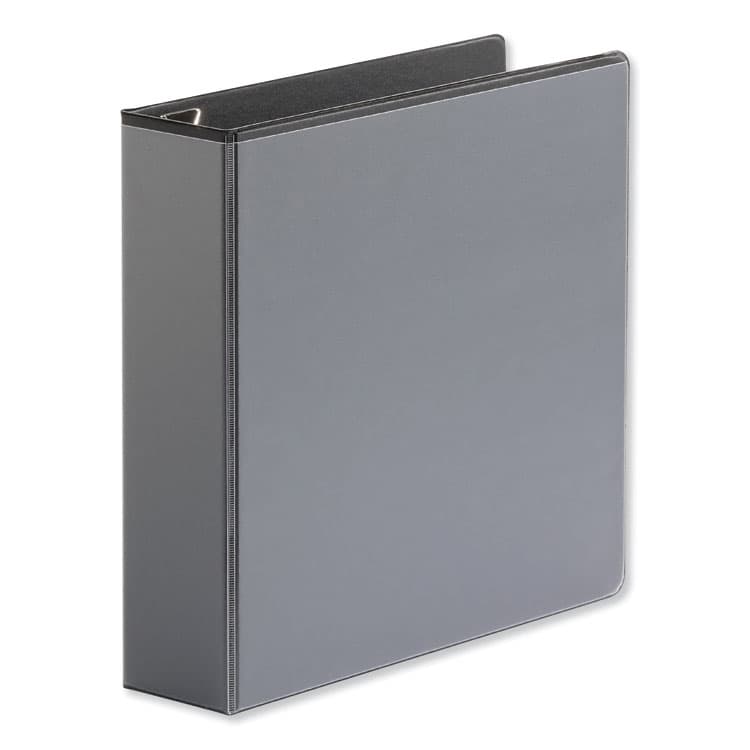 UNIVERSAL OFFICE PRODUCTS Deluxe Easy-to-Open D-Ring View Binder, 3 Rings, 2" Capacity, 11 x 8.5, Black (UNV30731)