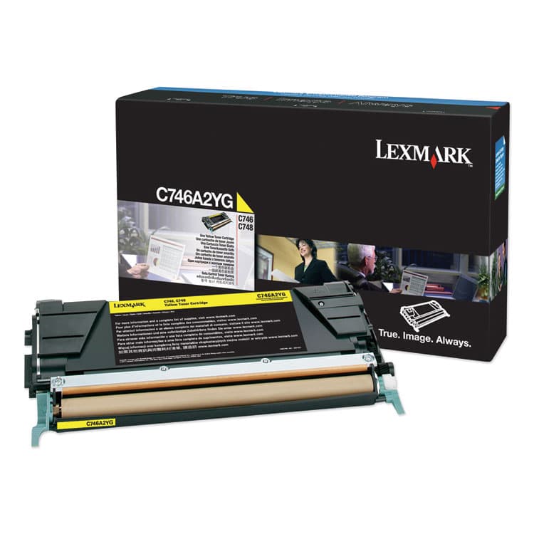 LEXMARK INT'L, . C746A2YG Toner, 7,000 Page-Yield, Yellow (LEXC746A2YG)