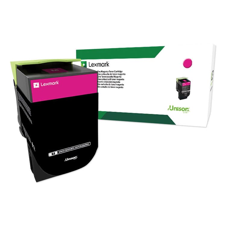 LEXMARK INT'L, . 80C0XMG Return Program Extra High-Yield Toner, 4,000 Page-Yield, Magenta, TAA Compliant (LEX80C0XMG)