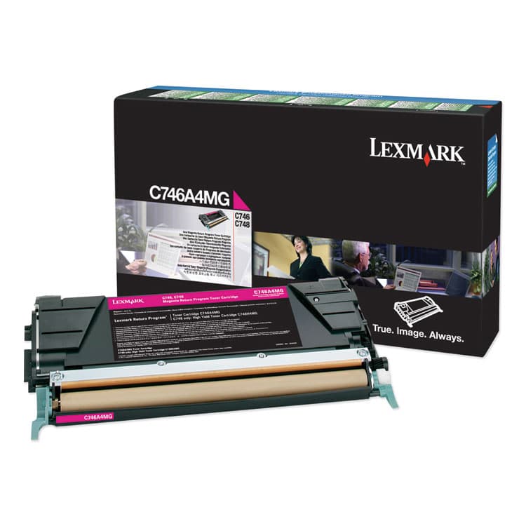LEXMARK INT'L, . C746A4MG Return Program Toner, 7,000 Page-Yield, Magenta, TAA Compliant (LEXC746A4MG)