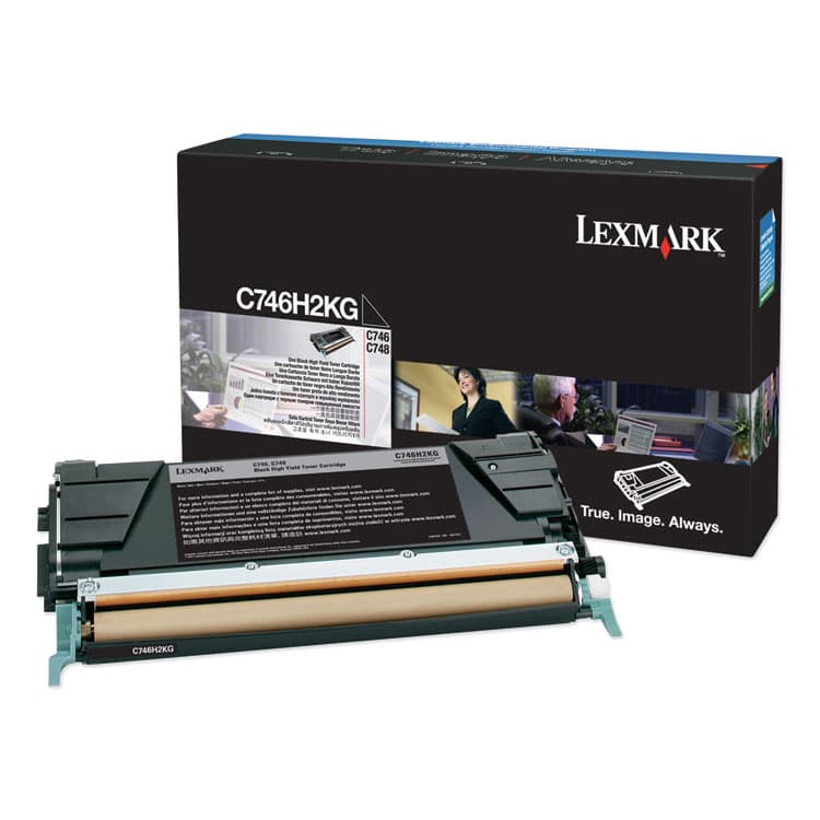 LEXMARK INT'L, . C746H2KG High-Yield Toner, 12,000 Page-Yield, Black (LEXC746H2KG)