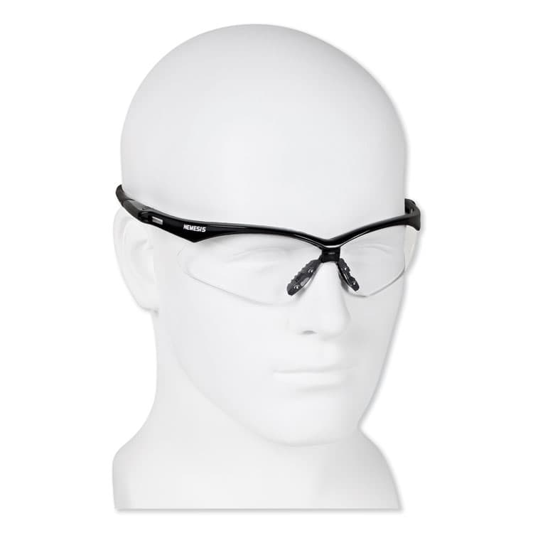 KIMBERLY-CLARK PROFESSIONAL Nemesis Safety Glasses, Black Half Frame, Clear Dual Lens (ANS25676) thumbnail 4