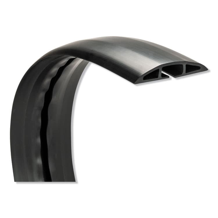 INNOVERA Floor Sleeve Cable Management, 2.5" x 0.5" Channel, 72" Long, Black (IVR39665) thumbnail 2