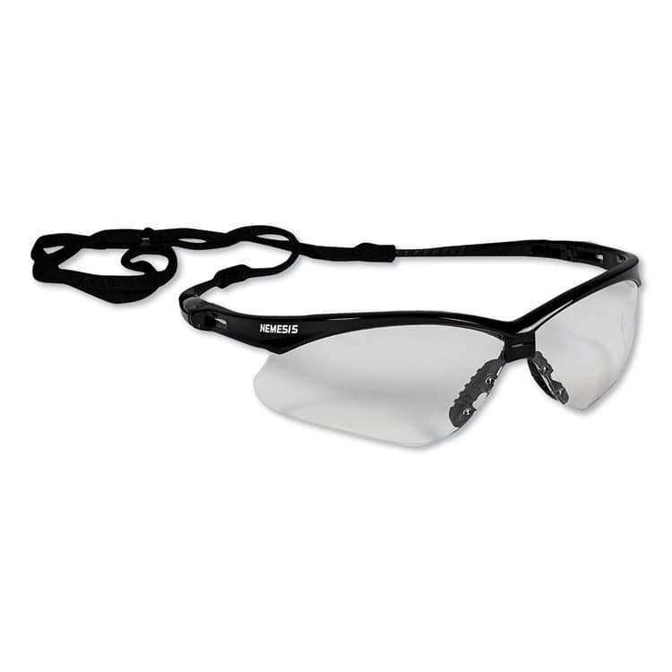 KIMBERLY-CLARK PROFESSIONAL Nemesis Safety Glasses, Black Half Frame, Clear Dual Lens (ANS25676) thumbnail 3