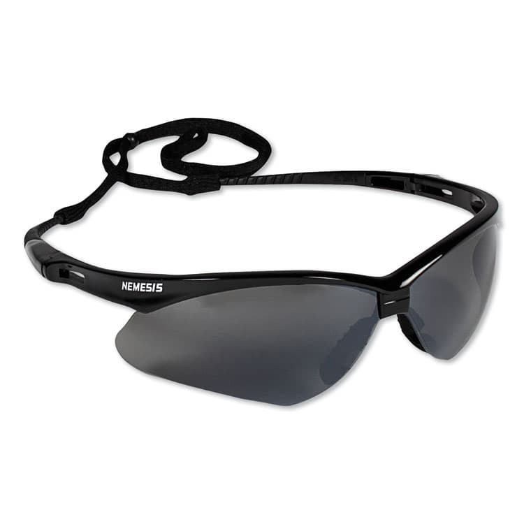 KIMBERLY-CLARK PROFESSIONAL V30 Nemesis Safety Glasses, Black Half Frame, Mirrored Smoke Dual Lens (ANS25688) thumbnail 3