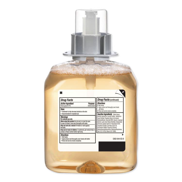 GO-JO INDUSTRIES Luxury Foam Antibacterial Handwash, Refill for FMX-12 Dispenser, Fresh Fruit Scent, 1,250 mL (GOJ516204EA) thumbnail 2