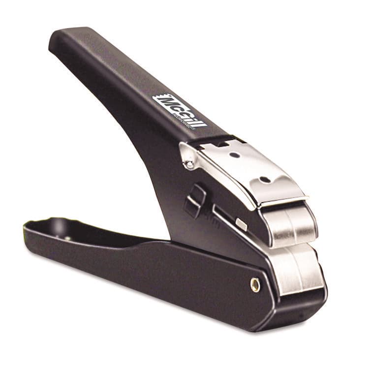 MCGILL METAL PRODUCTS CO. Handheld Badge/Slot Punch, 9/16" x 1/8" Horizontal Slot, Black/Chrome (AVTMCG16500)