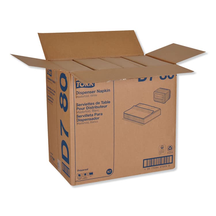 ESSITY Universal Masterfold Dispenser Napkins, 1-Ply, 13 x 12, White, 6,000/Carton (TRKD780) thumbnail 3