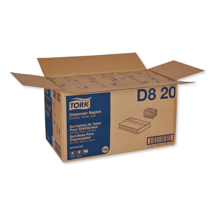 ESSITY Advanced Soft Minifold Dispenser Napkins, 1-Ply, 13 x 12, White, 6,000/Carton (TRKD820) thumbnail 3