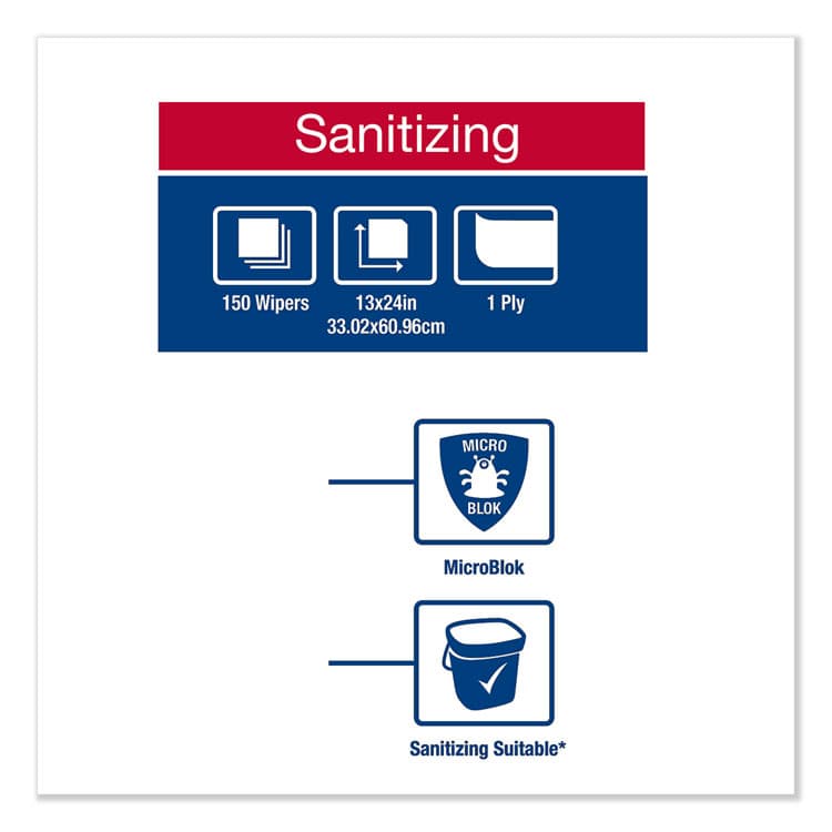 ESSITY Foodservice Cloth, 13 x 24, White, 150/Carton (TRK192191) thumbnail 4