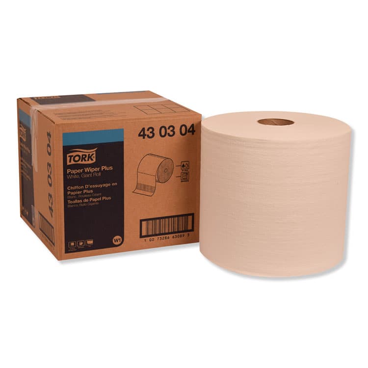ESSITY Paper Wiper Plus, 11.1 x 12, White, 800/Roll (TRK430304)
