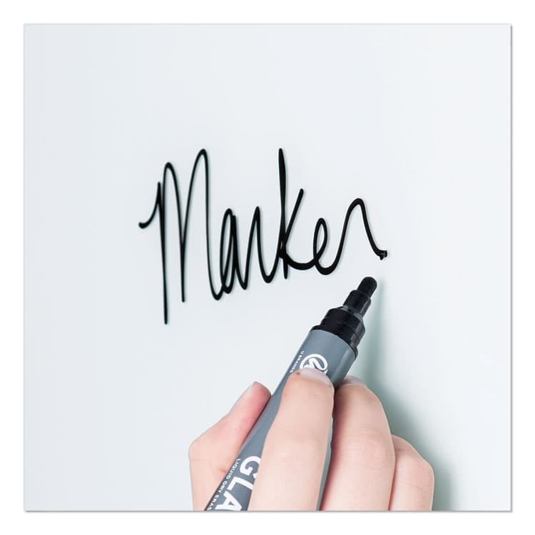 U BRANDS Magnetic Glass Dry Erase Board Value Pack, 70" x 35", Frosted White Surface (UBR3973U0001) thumbnail 4