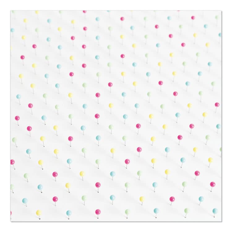 U BRANDS Map Push Pins, Plastic, Assorted, 0.5", 300/Pack (UBR3086U0624) thumbnail 2