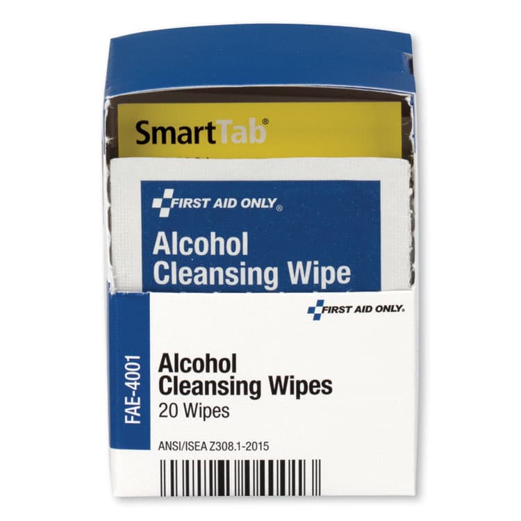 FIRST AID ONLY, . SmartCompliance Alcohol Cleansing Pads, 20/Box (FAOFAE4001) thumbnail 3