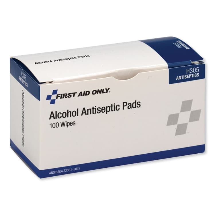 FIRST AID ONLY, . Alcohol Cleansing Pads, Dispenser Box, 100/Box (FAOH305) thumbnail 2