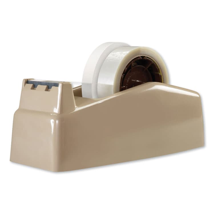 3M/COMMERCIAL TAPE DIV. Two-Roll Desktop Tape Dispenser, 3" Core, High-Impact Plastic, Beige (MMMC22)