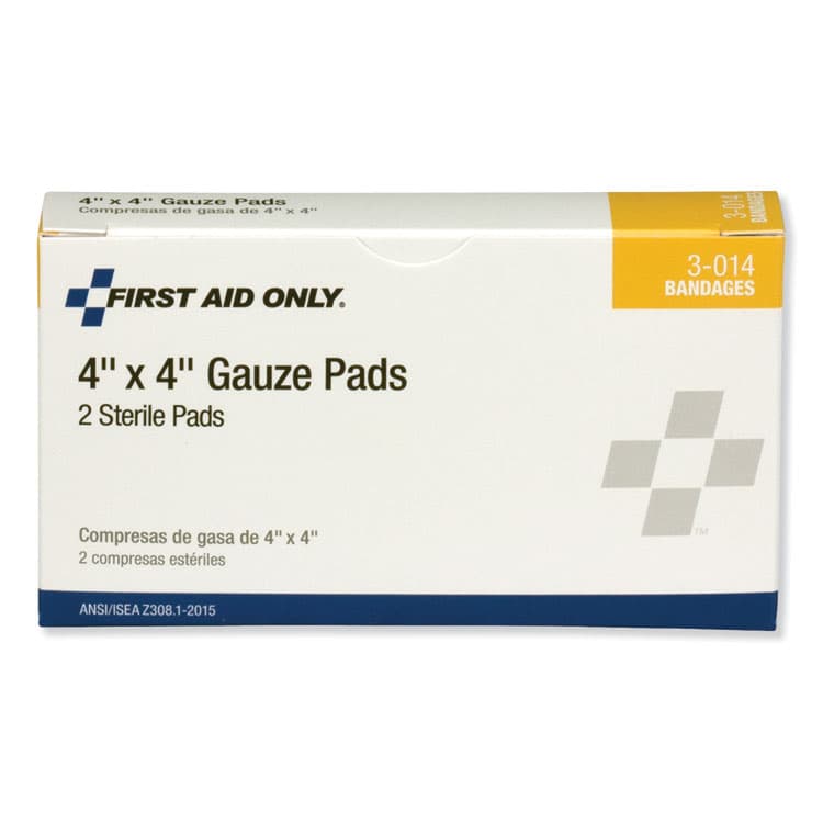 FIRST AID ONLY, . Gauze Pads, Sterile, 4 x 4, 2/Box (FAO3014) thumbnail 2