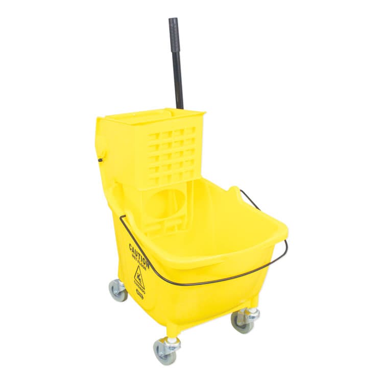 IMPACT PRODUCTS, LLC Side-Press Wringer and Plastic Bucket Combo, 12 to 32 oz, Yellow (IMP7Y26363Y) thumbnail 2