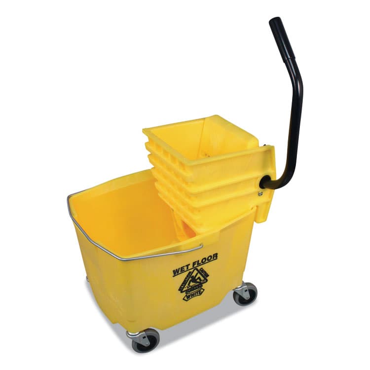 IMPACT PRODUCTS, LLC Side-Press Squeeze Wringer/Plastic Bucket Combo, 12 to 32 oz, Yellow (IMP6Y26353Y) thumbnail 2