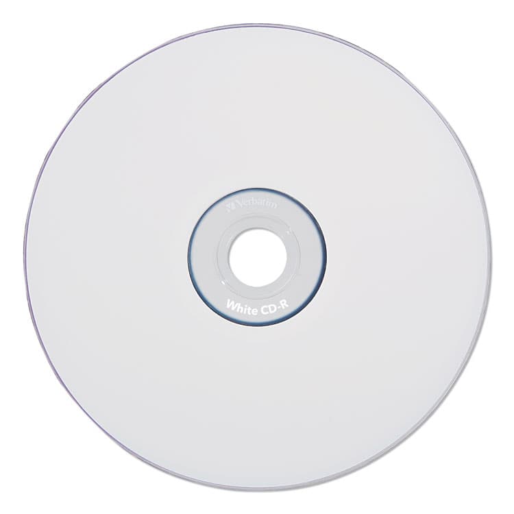 VERBATIM CORPORATION CD-R Recordable Disc, 700 MB/80 min, 52x, Spindle, White, 100/Pack (VER94712) thumbnail 2
