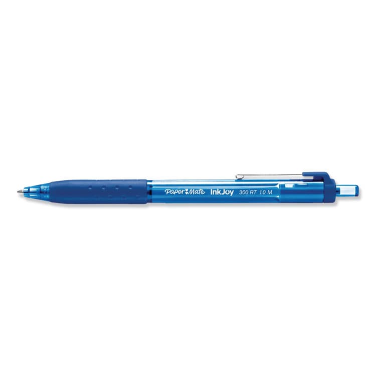 SANFORD InkJoy 300 RT Ballpoint Pen, Retractable, Medium 1 mm, Blue Ink, Blue Barrel, 36/Pack (PAP2082957) thumbnail 4