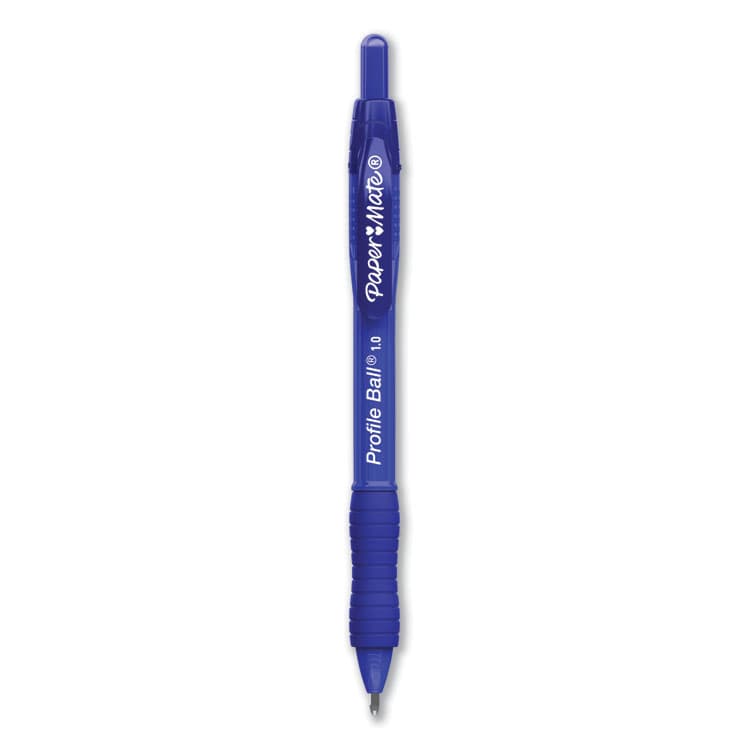 SANFORD Profile Ballpoint Pen, Retractable, Medium 1 mm, Blue Ink, Translucent Blue Barrel, 4/Pack (PAP2113555)