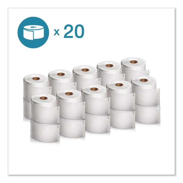 DYMO LW Extra-Large Shipping Labels, 4" x 6", White, 220 Labels/Roll, 20 Rolls/Box (DYM2050829)