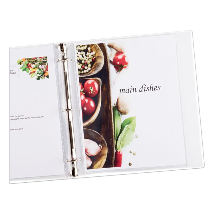 AVERY PRODUCTS CORPORATION Heavyweight Easy Load Non-Glare Sheet Protector, Side: 3-Hole Punched, Top Load 8.5 x 11 Insert, Clear Front, 50/Box (AVE74107) thumbnail 3