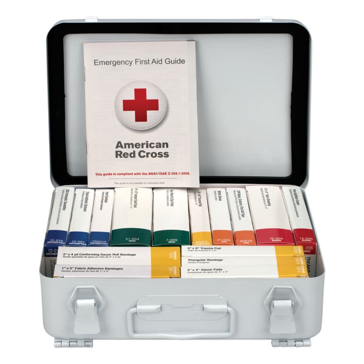 FIRST AID ONLY, . Unitized ANSI Compliant Class A Type III First Aid Kit for 25 People, 84 Pieces, Metal Case (FAO90568) thumbnail 3