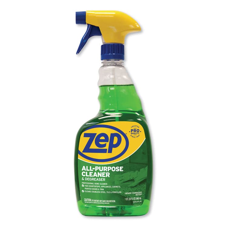 ZEP . All-Purpose Cleaner and Degreaser, Fresh Scent, 32 oz Spray Bottle, 12/Carton (ZPEZUALL32CT) thumbnail 2
