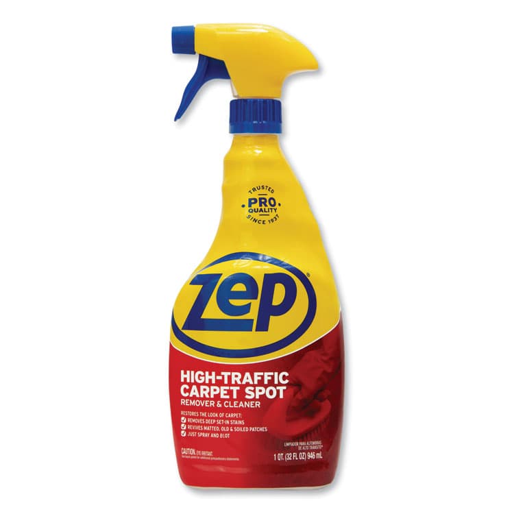 ZEP . High Traffic Carpet Cleaner, Fresh Scent, 32 oz Spray Bottle, 12/Carton (ZPEZUHTC32CT) thumbnail 2