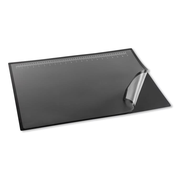 ARTISTIC LLC Desk Pad with Transparent Frost Lift-Top Overlay, Antimicrobial Product Protection, 31" x 20", Black (AOP41200S) thumbnail 4