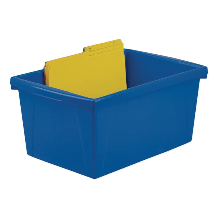 STOREX Storage Bins, 5.5 gal, 10.63 x 15.63 x 8, Randomly Assorted Colors (STX61515U06C) thumbnail 3