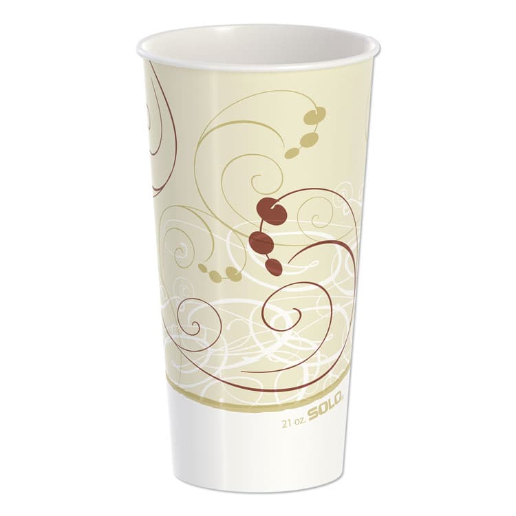 DART Double Sided Poly Paper Cold Cups, 21 oz, Symphony Design, 50/Pack, 20 Packs/Carton (SCCRNP21PSYM)