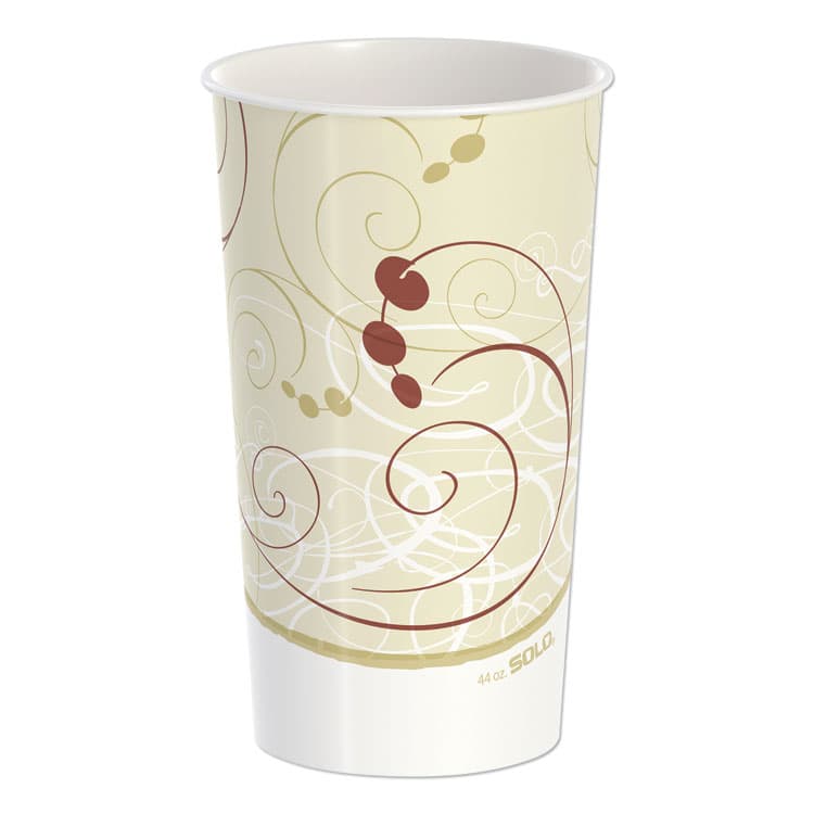 DART Double Sided Poly Paper Cold Cups, 44 oz, Symphony Design, 40/Pack, 12 Packs/Carton (SCCTPH445PSYM)
