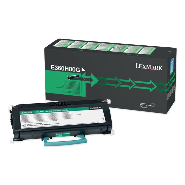 LEXMARK INT'L, . E360H80G High-Yield Toner, 9,000 Page-Yield, Black (LEXE360H80G)