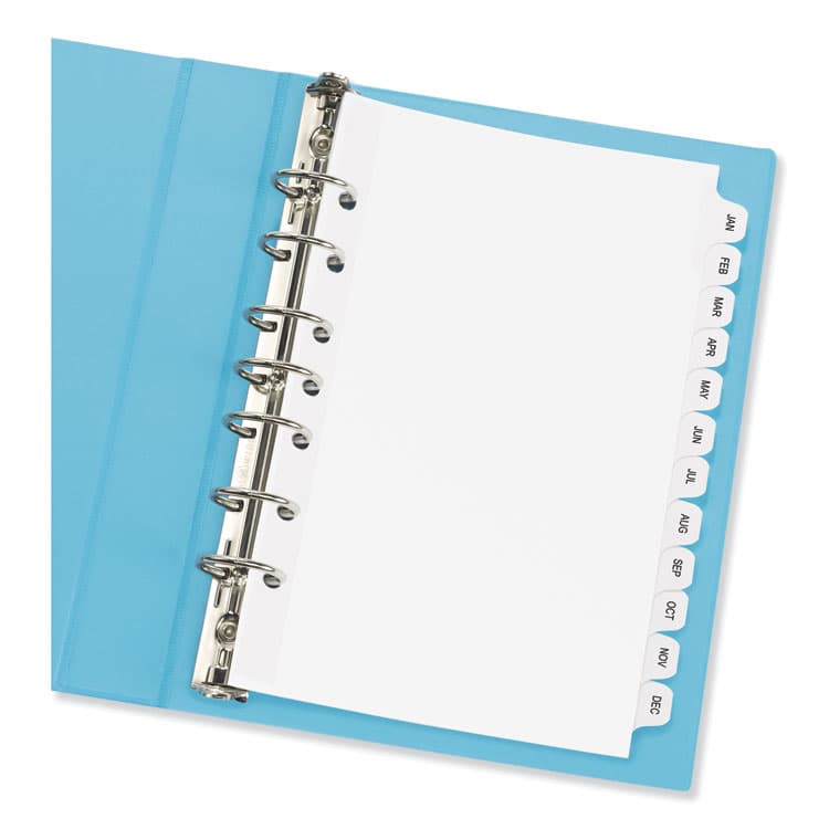 AVERY PRODUCTS CORPORATION Preprinted Tab Dividers, 12-Tab, Jan. to Dec., 8.5 x 5.5, White, 1 Set (AVE11315) thumbnail 2