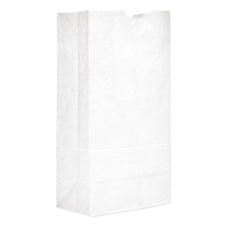 ROSS & WALLACE PAPER PRODUCTS, . Grocery Paper Bags, 20# Size, 40# Basis Weight, 8.25" x 5.25" x 16.13", White, 500/Bundle (BAGGW20500)