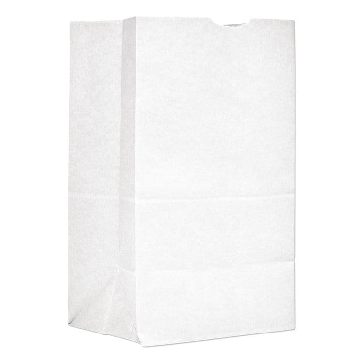ROSS & WALLACE PAPER PRODUCTS, . Grocery Paper Bags, 20# Squat Size, 40# Basis Weight, 8.13" x 5.88" x 12.5", White, 500/Bundle (BAGGW20S500)